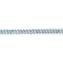 25.16 Carats Aquamarine White Gold Bracelet