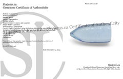 2.51 Karat Stier Cabochon Blauer Aquamarin aus Brasilien