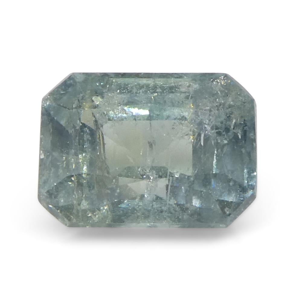 2,51 Karat Achteckiger/Emerald-Schliff Grüner-Blauer Teal-Saphir aus Tansania, unerhitzt im Zustand „Neu“ im Angebot in Toronto, Ontario