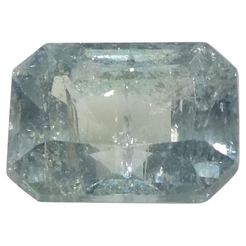 2.51ct Octagonal/Emerald Cut Greenish-Blue Teal Sapphire from Tanzania Unheated