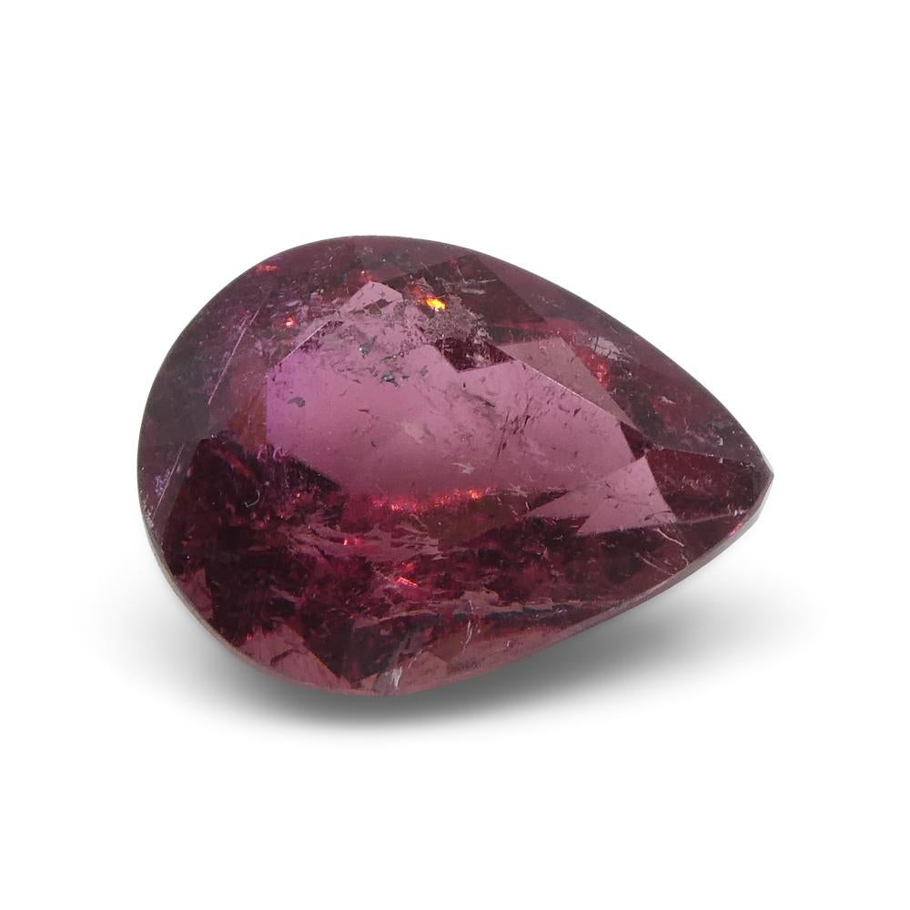 2.51ct Pear Pink Tourmaline from Brazil In New Condition For Sale In Toronto, Ontario