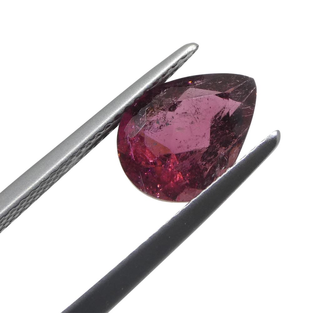 2.51ct Pear Pink Tourmaline from Brazil For Sale 1