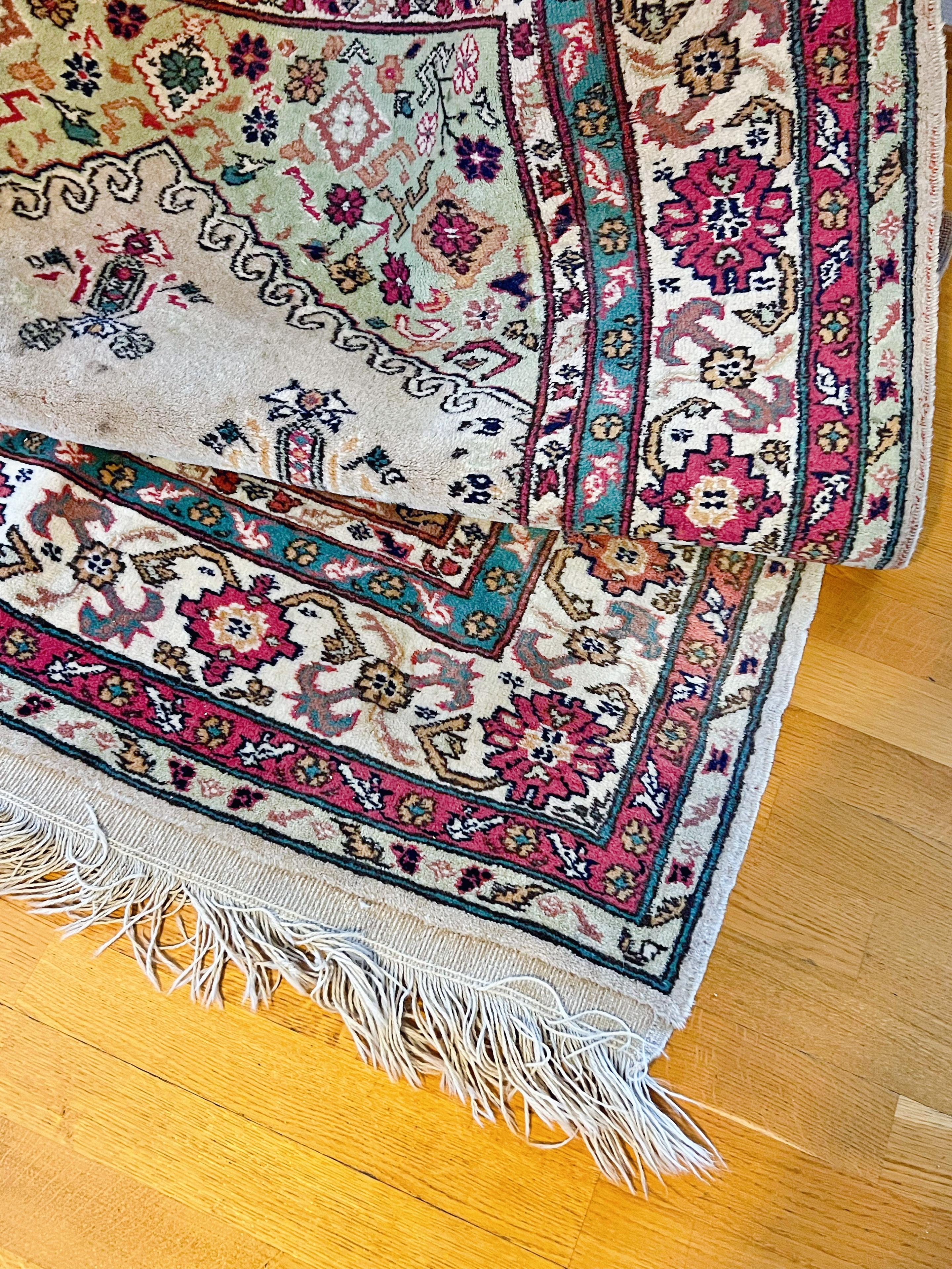 251x148cm Alfombra persa de lana anudada a mano / Alfombra de cocina, ca. 1920/30s Desconocido en venta