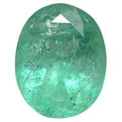 2,52 Carati 10x8 Smeraldo colombiano verde bluastro - Taglio ovale Gemma di maggio
