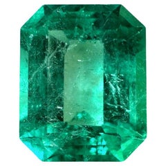 2.52 Carat 9.4x7.6 Glowing Classic Colombian Emerald - Emerald Cut May