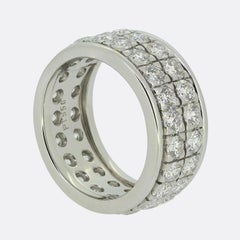 2.52 Carat Diamond Two-Row Eternity Ring
