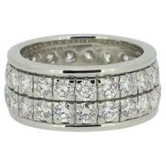 Zweireihiger Eternity-Ring mit 2,52 Karat Diamanten