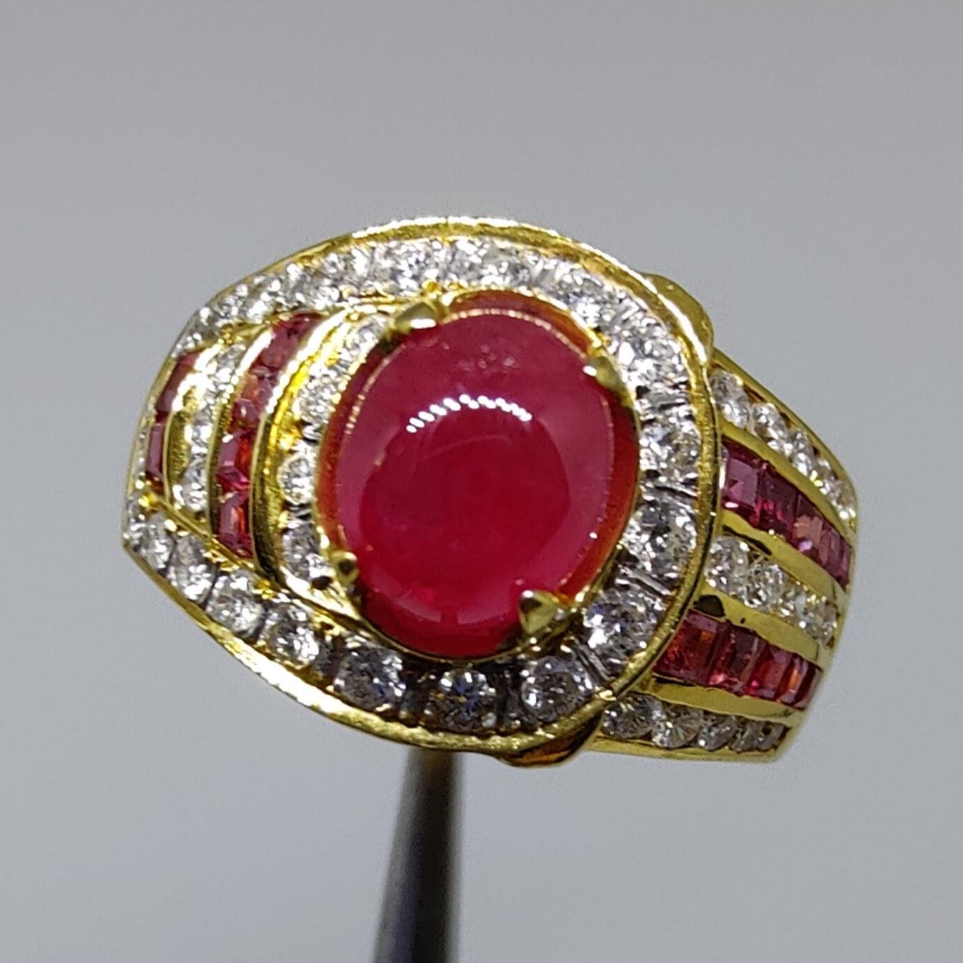 ruby cabochon ring