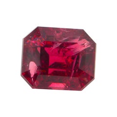 2.52 Carat Unheated Octagon-Cut Burmese Red Spinel