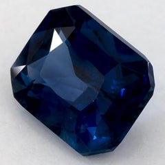 2.52 Ct Blue Sapphire Octagon Loose Gemstone
