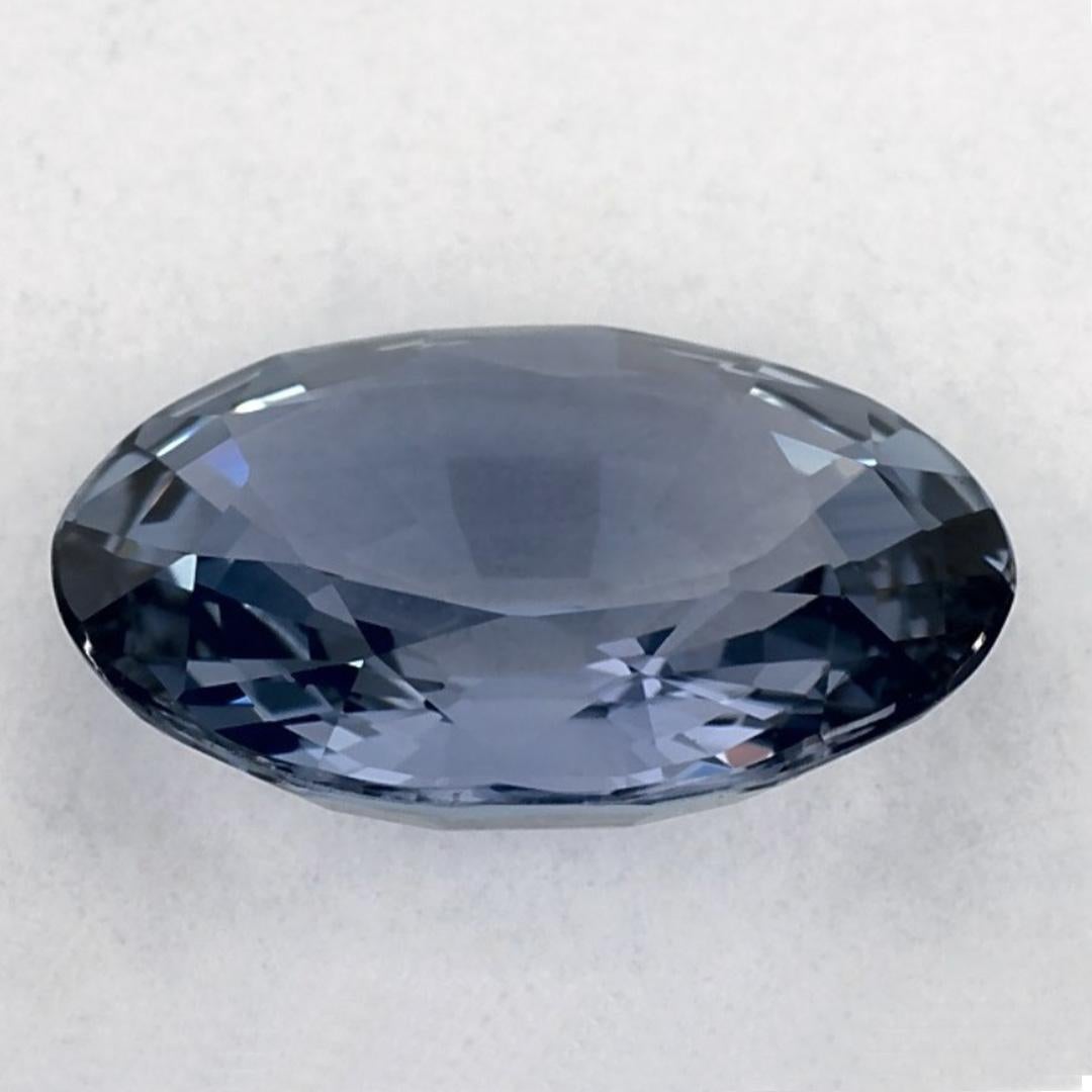 2.52 Ct Blue Sapphire Oval Loose Gemstone In New Condition For Sale In Fort Lee, NJ