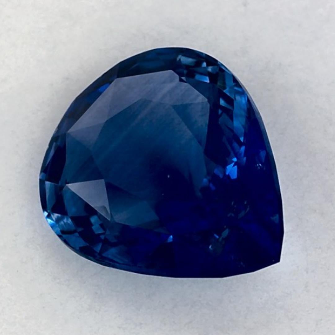 2.52 Karat Blauer Saphir Birne Loser Edelstein im Angebot 1
