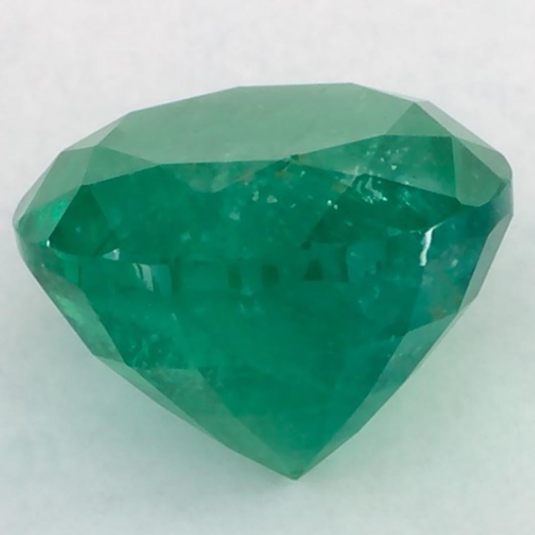 2.52 Ct Emerald Round Loose Gemstone In New Condition For Sale In Fort Lee, NJ