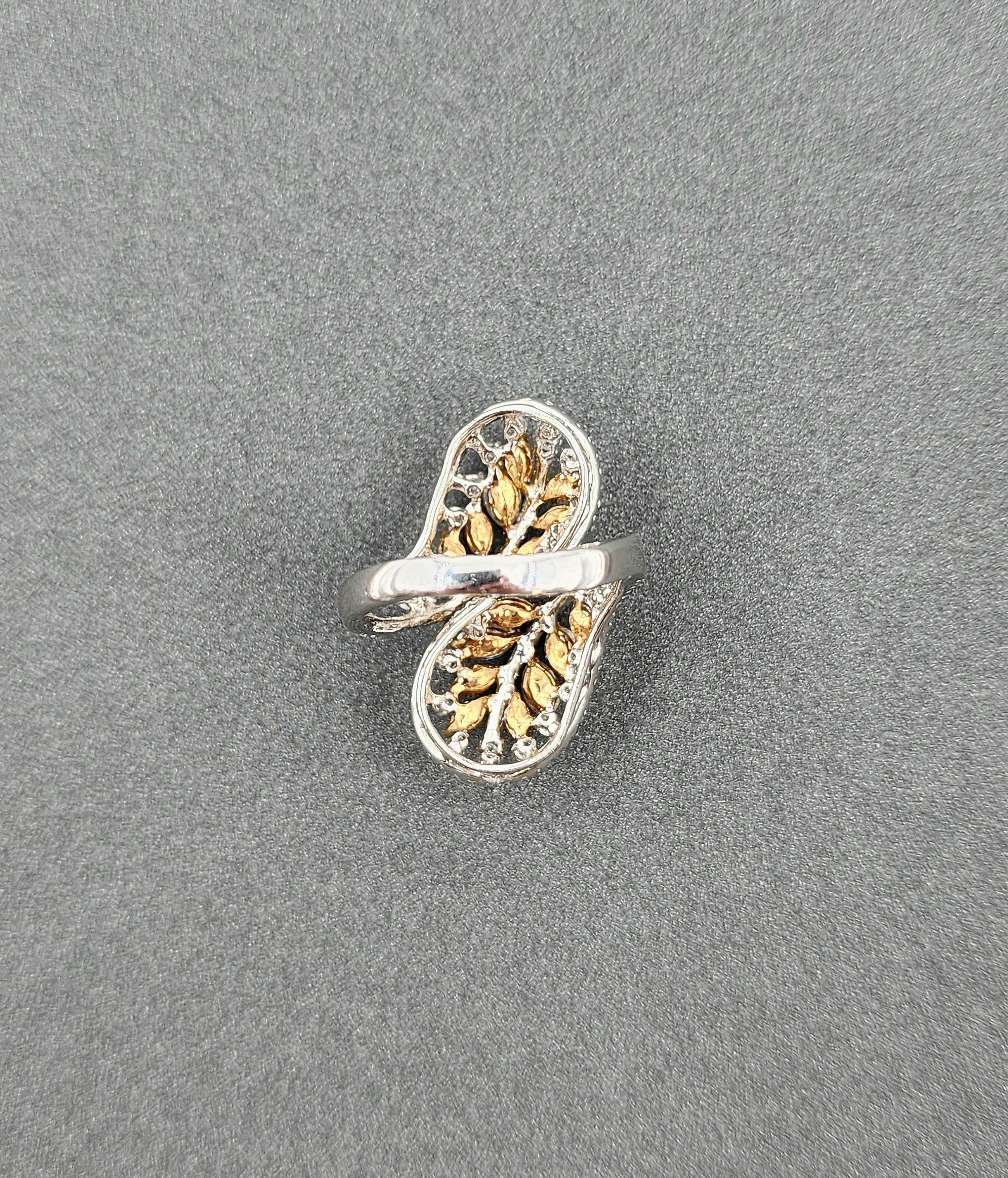 2.52 ct Natural Pink & Natural Yellow Diamond Ring For Sale 1