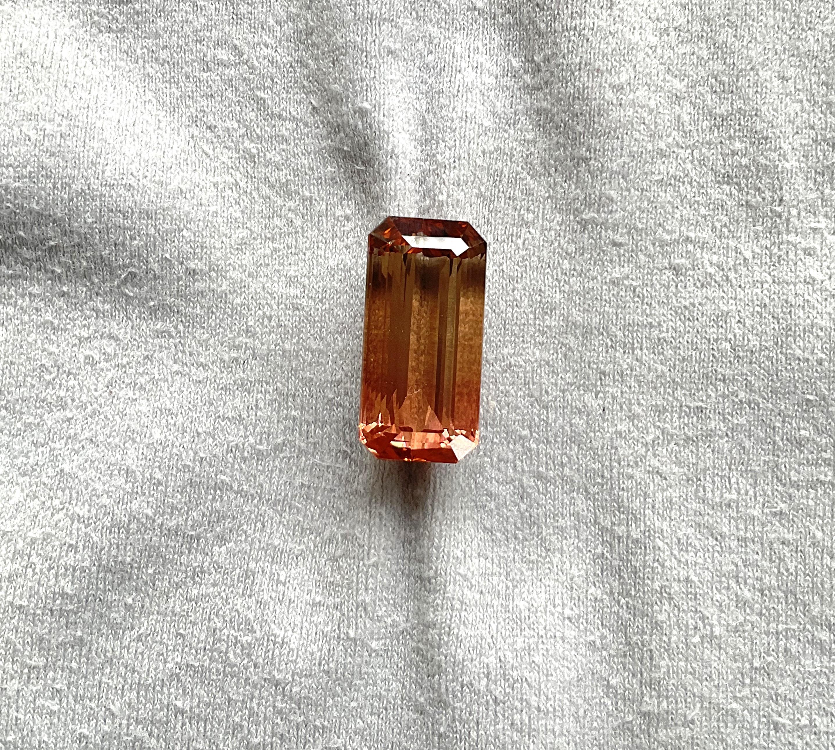 25.22 Quilates Turmalina de melocotón Octágono Facetado Piedra tallada de primera calidad Gema natural

Piedra preciosa - Turmalina
Peso - 25,22 quilates
Tamaño -  22.67x11x10.75 mm
Forma - Piedra tallada en octágono