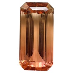 25.22 Carats Peach Tourmaline Octagon Faceted Top Quality Cut stone Natural Gem