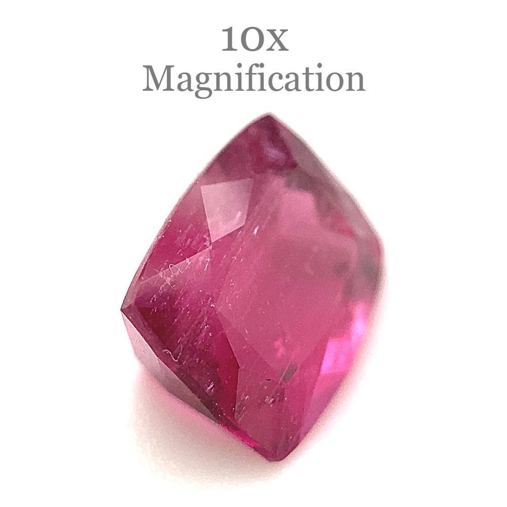 2,52ct Turmalina rosa púrpura de Brasil en cojín en venta 3
