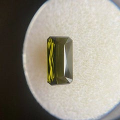 2.52ct Deep Green Tourmaline Octagonal Emerald Cut Loose Natural Gem