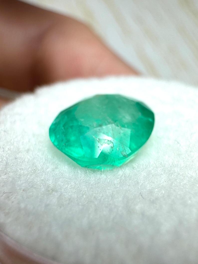 Modern 2.53 Carat 10x8.5 Green Colombian Emerald - Oval Cut May Birthstone Gem For Sale