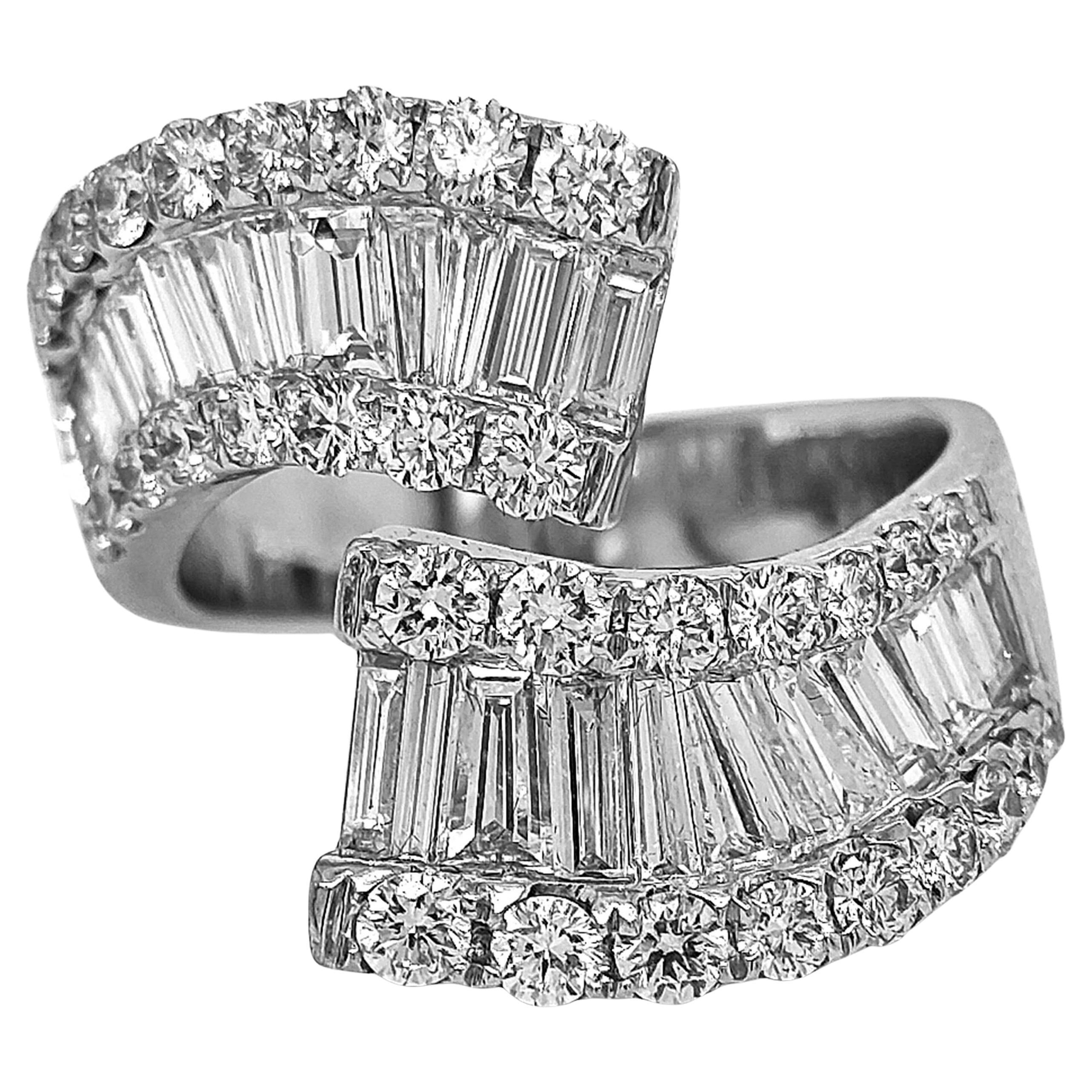 2.53 Carat White Diamond White Gold Ring