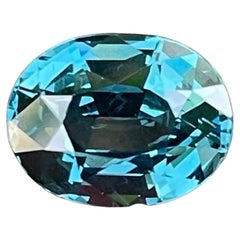 Pierre précieuse naturelle du Sri Lanka, spinelle bleu sarcelle taille ovale 2,53 carats