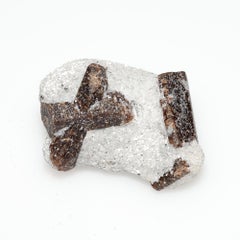 25.35 cts, Staurolite cross crystal specimen