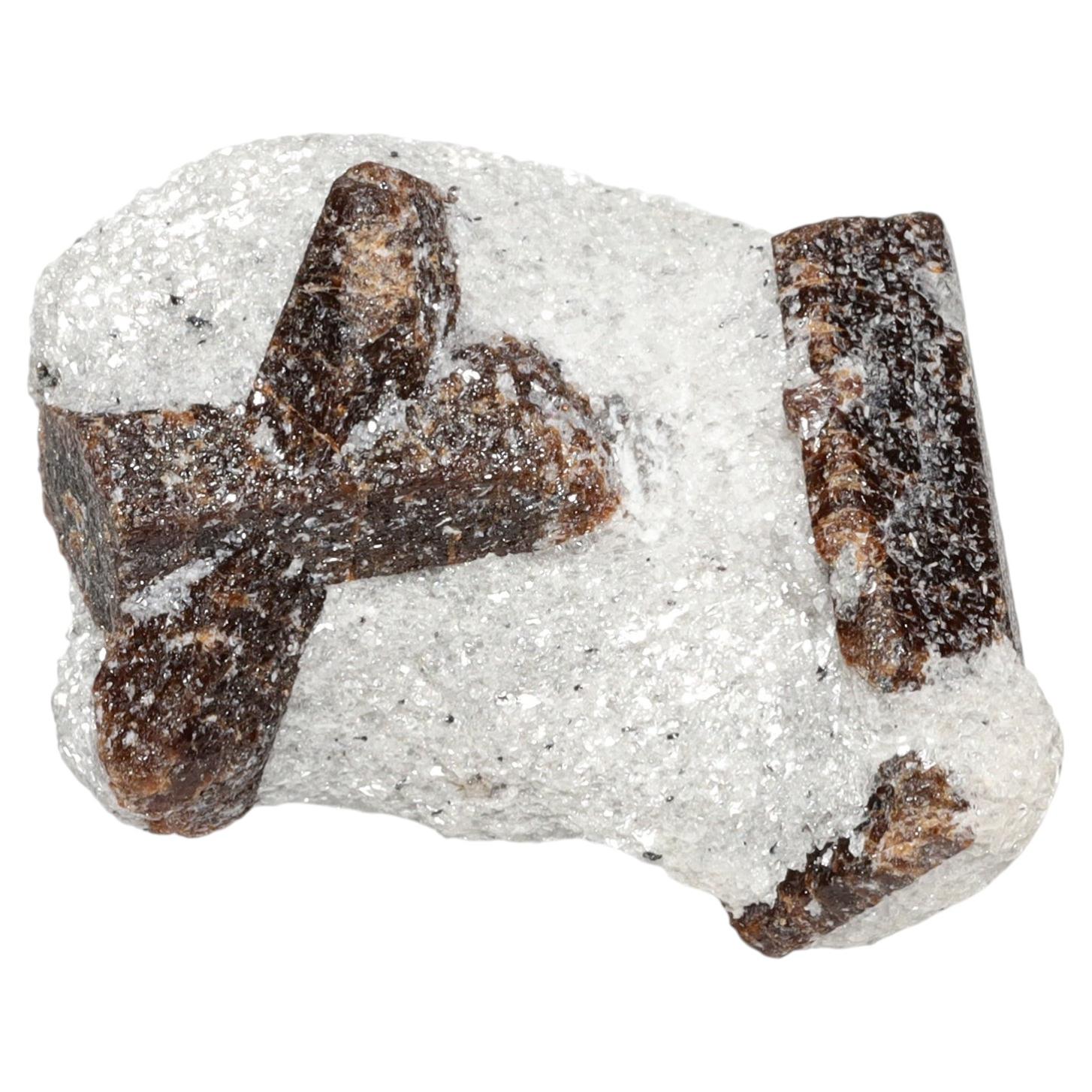 25.35 cts, Staurolite cross crystal specimen For Sale