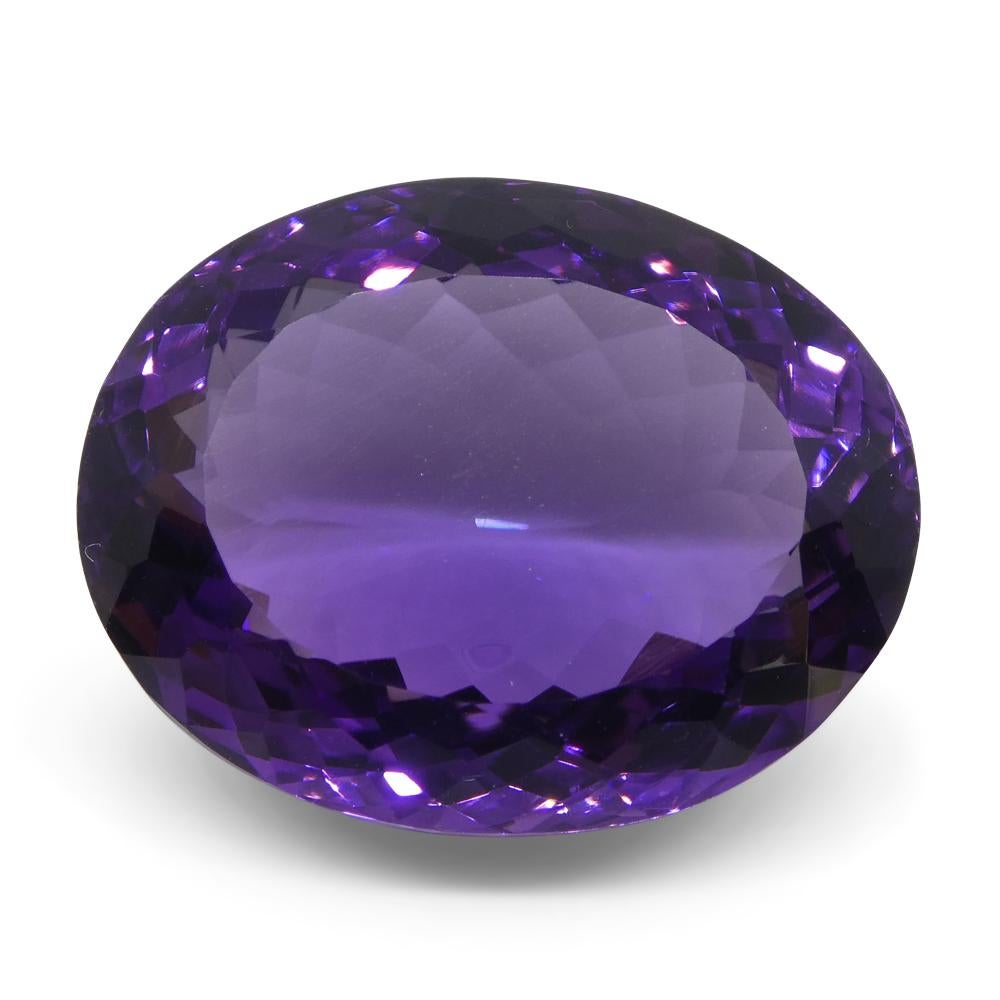25.37 ct Oval Amethyst In New Condition For Sale In Toronto, Ontario