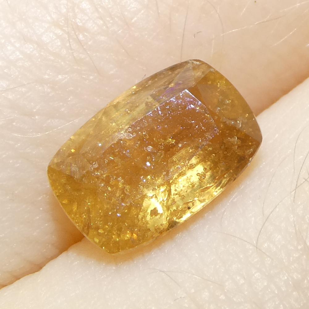 2.53ct Cushion Orange Sapphire from Tanzania For Sale 7