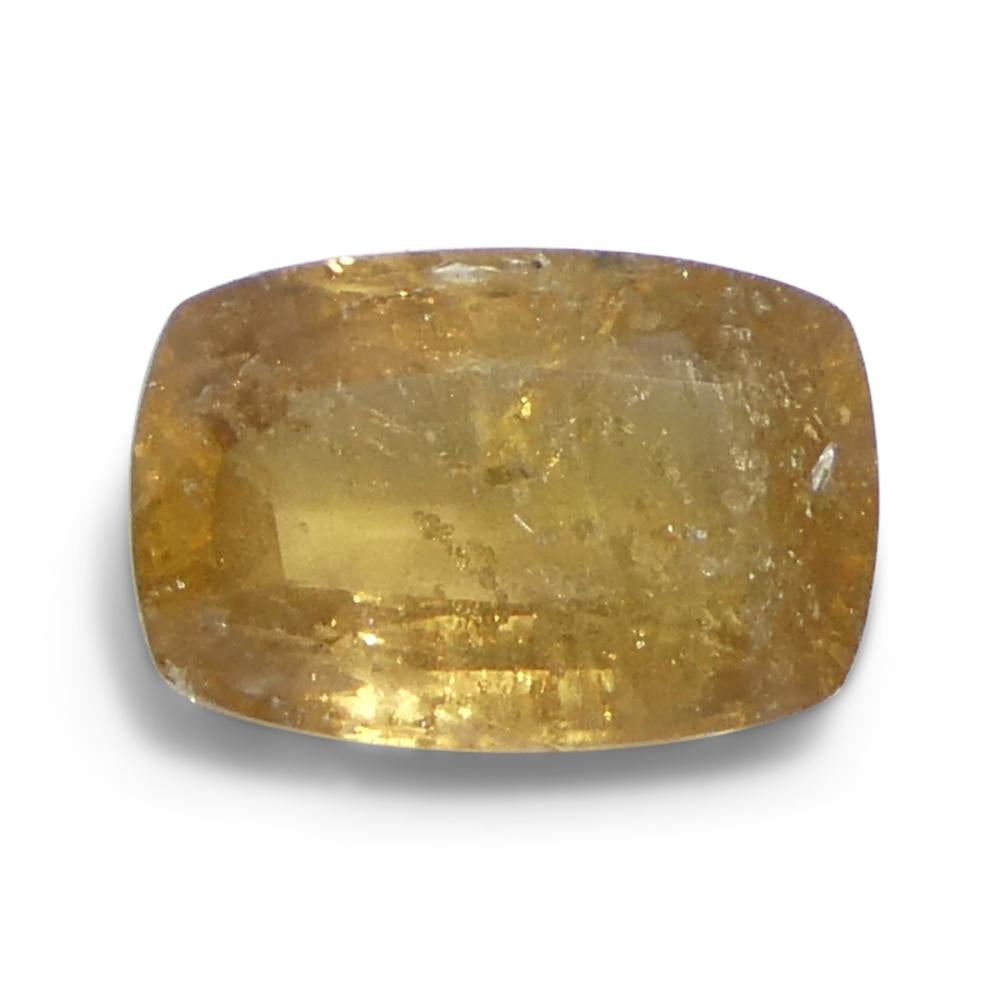 2.53ct Cushion Orange Sapphire from Tanzania In New Condition For Sale In Toronto, Ontario