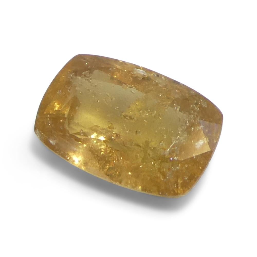 2.53ct Cushion Orange Sapphire from Tanzania For Sale 1
