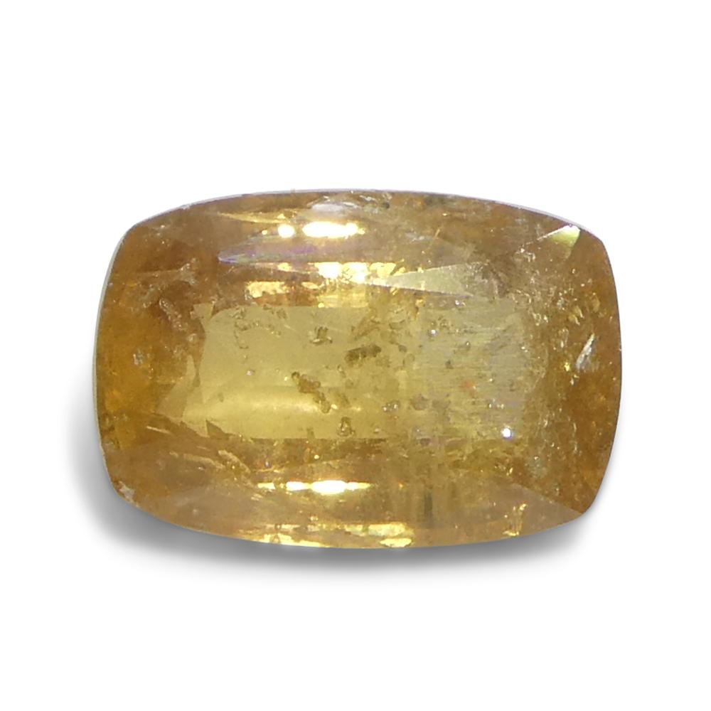 2.53ct Cushion Orange Sapphire from Tanzania For Sale 2