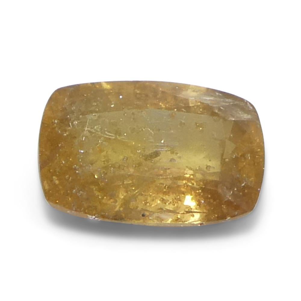 2.53ct Cushion Orange Sapphire from Tanzania For Sale 3