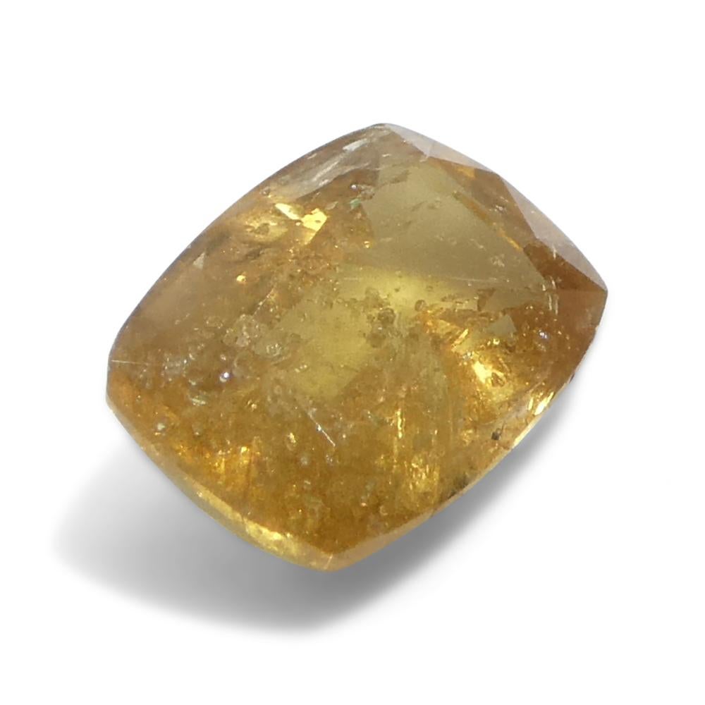 2.53ct Cushion Orange Sapphire from Tanzania For Sale 4