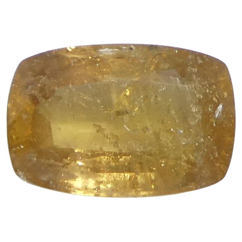 2.53ct Cushion Orange Sapphire from Tanzania