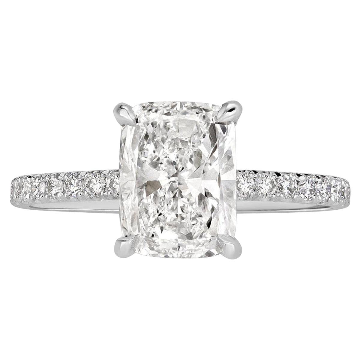 2.53ct Elongated Cushion Cut Diamond Engagement Ring