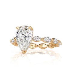 2.53ct Pear Shape Diamond Engagement Ring