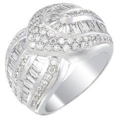 Bague de mariage en or 18 carats avec diamants de 2,54 carats