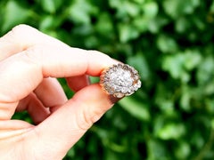 Vintage 2.54ct Diamond Cocktail Ring, 18k Yellow & White Gold, Belgium