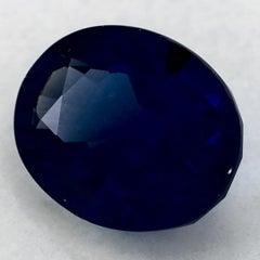 2.54 Ct Blue Sapphire Oval Loose Gemstone