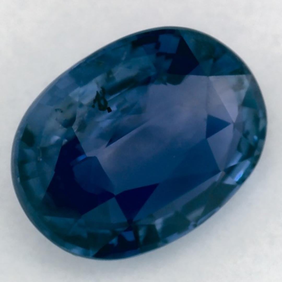 2.54 Karat Blauer Saphir Oval Loser Edelstein (Ovalschliff) im Angebot