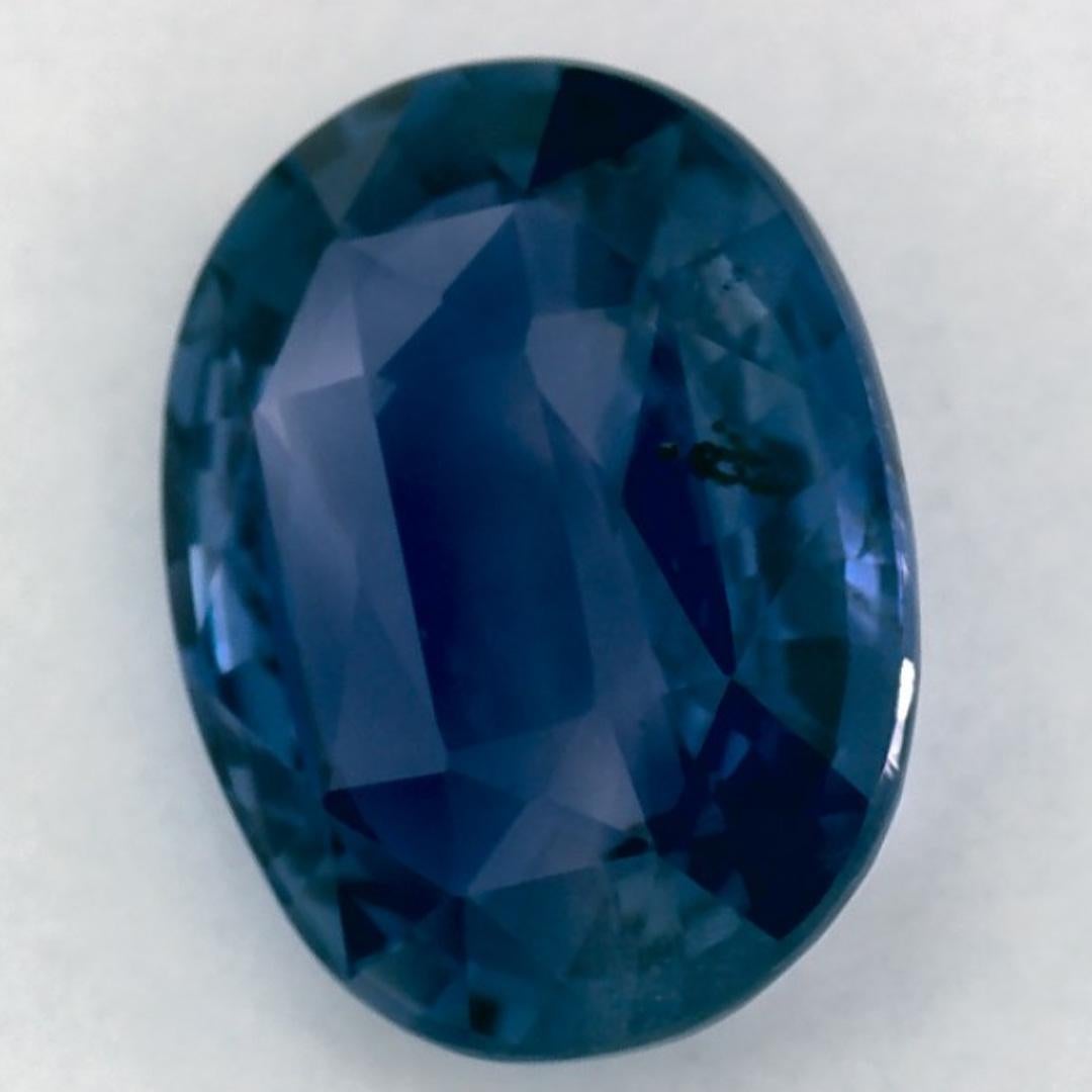 2.54 Karat Blauer Saphir Oval Loser Edelstein Damen im Angebot