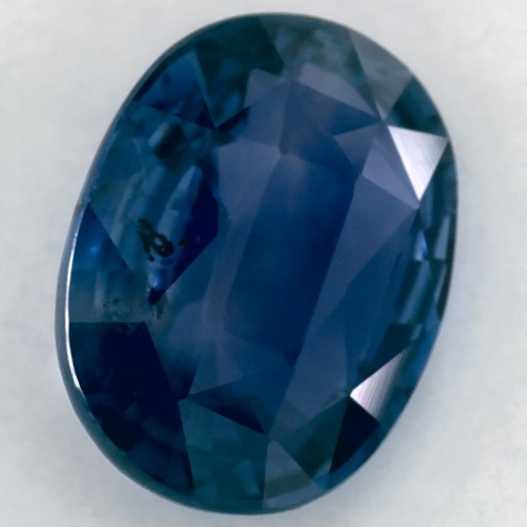 2.54 Karat Blauer Saphir Oval Loser Edelstein im Angebot 2