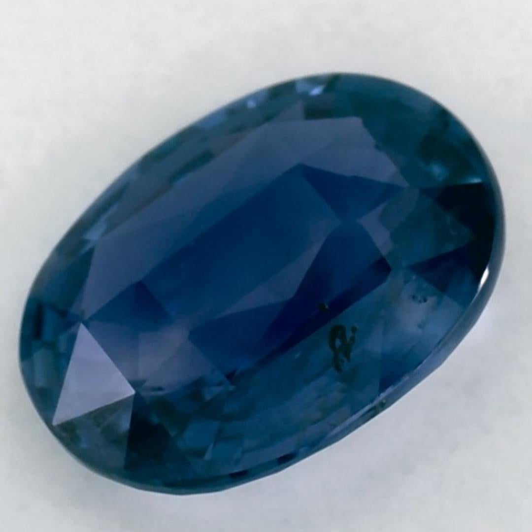 2.54 Karat Blauer Saphir Oval Loser Edelstein im Angebot 3