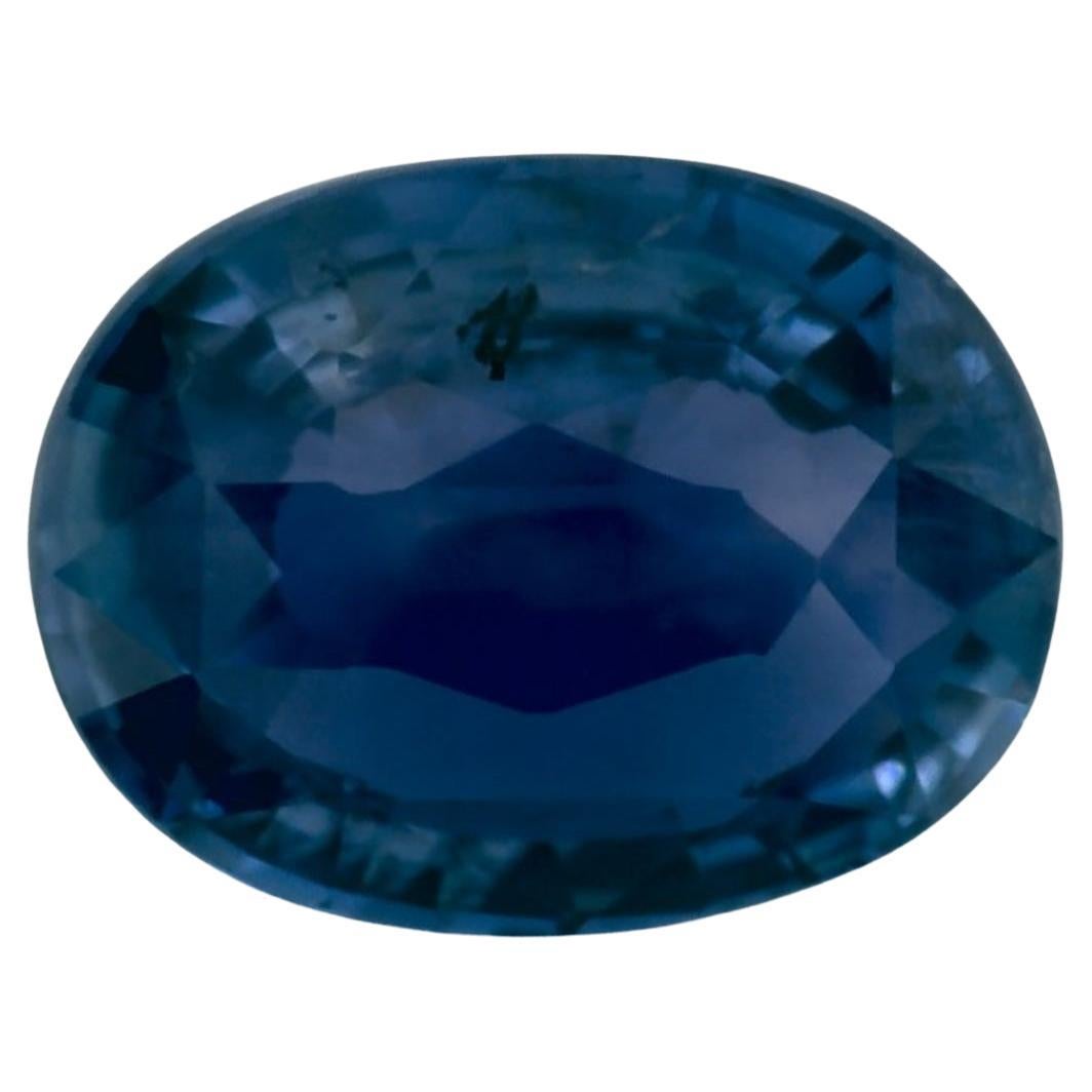 2.54 Karat Blauer Saphir Oval Loser Edelstein