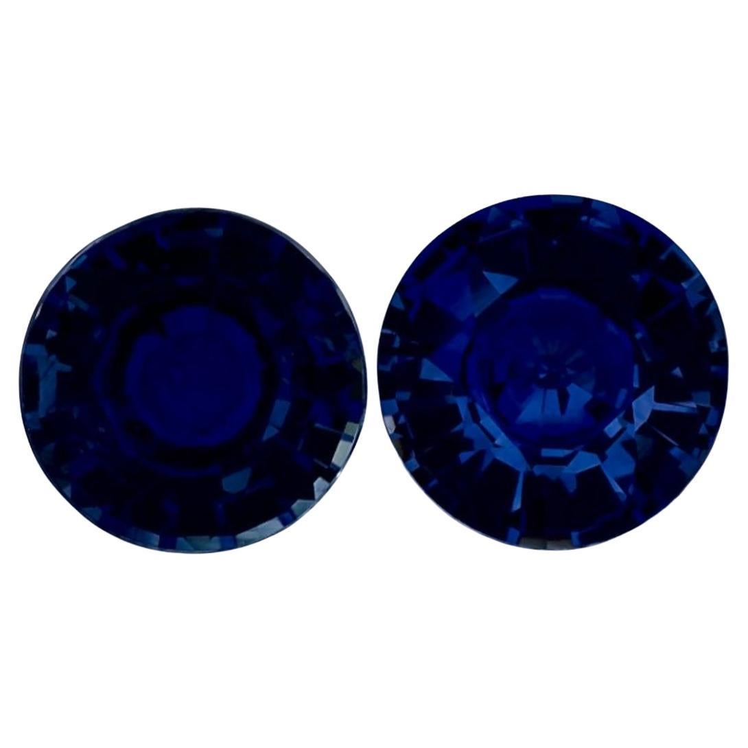 2.54 Ct Blue Sapphire Round Loose Gemstone