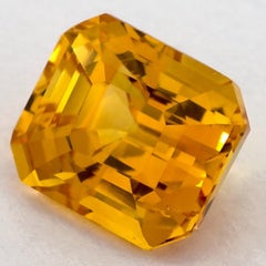2.54 Ct Yellow Sapphire Octagon Loose Gemstone