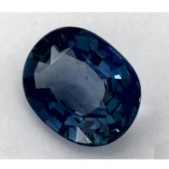 2.53 Cts Blue Sapphire Oval Cut Loose Gemstone