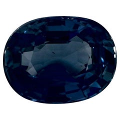 Gema suelta de zafiro azul talla oval de 2,53 cts