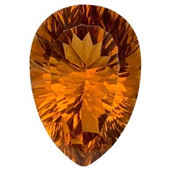 25.40 Carat Natural Loose Citrine Stone For Pendant Brazilian Gemstone